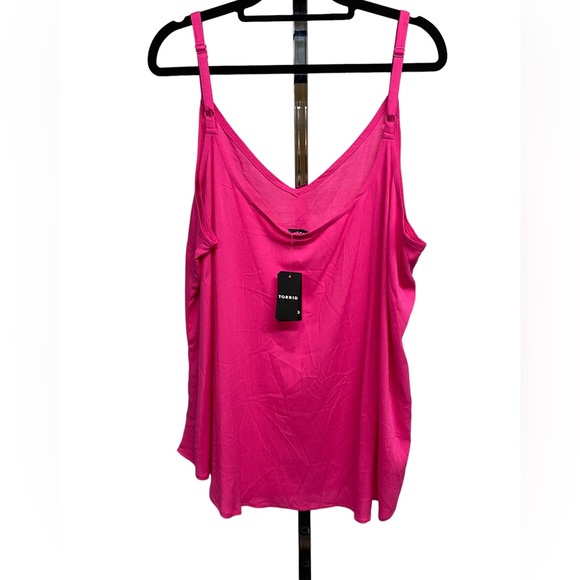 Torrid sleeveless Blouse top shirt in hot pink size 1X - Picture 1 of 2